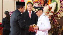 Pj Gubernur Mahendra Jaya Lantik Jendrika Sebagai Penjabat Bupati Klungkung Pelantikan