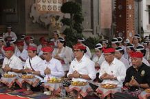 Ribuan Pegawai Hadiri Pemelaspasan Bagia Pula Kerti di Kantor Bupati Tabanan Kantorr Bupati Tabanan
