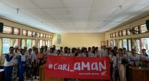 Sebarkan Edukasi #Cari_Aman Astra Motor Bali Kolaborasi dengan Duta Safety Riding SMAN Bali Mandara Safety Riding