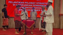 Lantik Pejabat Struktural, Sedana Arta: Gelorakan Semangat Jengah Membangun Bangli Sedana Arta
