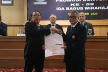 Ida Bagus Wirahaji Raih Gelar Doktor pada Program Studi Doktor Ilmu Teknik Unud Unud