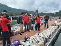 Sebanyak 20 Ton Eco Enzyme Dituang di Darmaga Kedisan Eco Enzyme