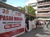 Antrean Mengular, Pasar Murah Gerindra Bali-Relawan De Gadjah Diserbu Warga Pasar Murah
