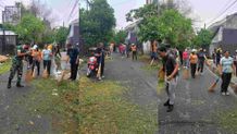 Jadi Wahana Edukasi Jaga Kebersihan, Kelurahan Renon Rutin Gelar Jumat Bersih renon bersih