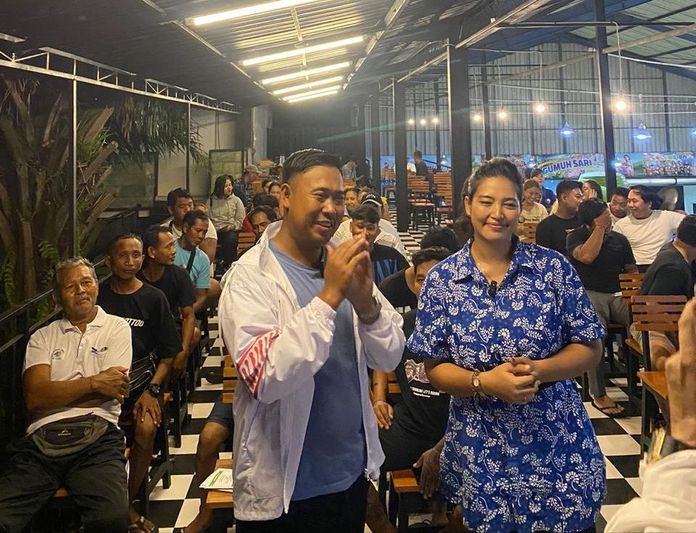 Relawan Penerus Negeri Prabowo-Gibran di Badung Sosialisasi Program Bantu Negeri. Sumber Foto : Istimewa Relawan Penerus Negeri Prabowo-Gibran di Badung Sosialisasi Program Bantu Negeri