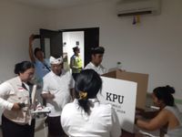 Kendati Dirawat Intensif, Pasien RSUD Wangaya Tetap Gunakan Hak Suaranya Gunakan Hak Suara