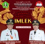 Pemerintah Kabupaten Tabanan Ucapkan Selamat Memperingati Tahun Baru Imlek 2024 Tahun Baru Imlek 2024