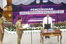 Pemkab Tabanan Hadiri Acara Pengukuhan Kepala Perwakilan BPKP Provinsi Bali BPKP
