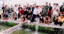 Sekda Adi Arnawa Buka Lomba Mancing Yowana Griya Dalem Sibanggede Lomba Mancing