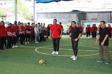 Wawali Arya Wibawa Buka Turnamen Futsal Desa Tegal Kertha Turnamen Futsal
