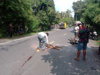 Tabrak Lubang, Pria Ini Oleng Hantam Truk dan Meregang Nyawa Lakalantas