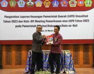 Wali Kota Jaya Negara Serahkan LKPD Unaudited TA. 2023 Kepada BPK RI Perwakilan Bali Laporan Keuangan