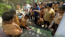 Laksana Becik Gandeng SD No. 4 Tuban, Gencarkan Program Edukasi dan Pengembangan Apotek Hidup Laksana Becik