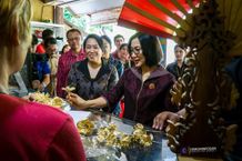 Pj. Ketua Dekranasda Provinsi Bali Kunjungi Pelaku IKM/UMKM Bangli Dekranasda