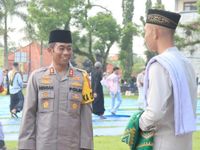 Polres Karangasem Sebar Personel Amankan Sholat Idul Fitri 1445 H Idul fitri