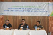 Sekda Alit Wiradana Hadiri FGD BPJS Ketenagakerjaan, Bahas Perlindungan Terhadap Pekerja Rentan di Kota Denpasar FGD BPJS Ketenagakerjaan