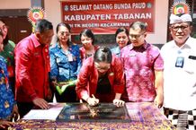 Bunda PAUD Tabanan Resmikan Gedung TK Negeri Marga Bunda PAUD