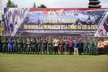 Bupati Bangli Buka TNI Manunggal Membangun Desa Ke-120 Tahun 2024 TMMD