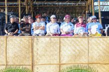 Serangkaian Acara WWF Ke-10, Bupati Giri Prasta Hadiri Upacara Ritual Segara Kerthi WWF