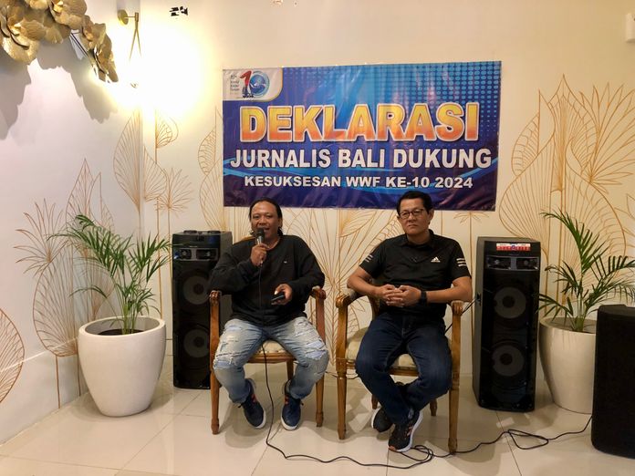 Deklarasi Jurnalis Bali Dukung Kesuksesan WWF ke-10 2024