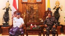 Pj Gubernur Bali Terima Kunjungan Panglima Koarmada II Kunjungan Panglima Koarmada II