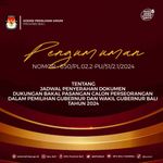 KPU Umumkan Syarat Dukungan Bakal Calon Perseorangan Pilkada Bali 2024 PENGUMUMAN_KPU