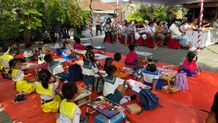 Puluhan Peserta Ikuti Berbagai Lomba Serangkaian Bulan Bung Karno di Kelurahan Penatih Serangkaian Bulan Bung Karno