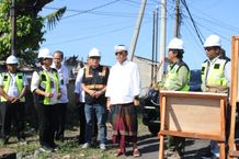 Wali Kota Jaya Negara Tinjau Tahap Awal Pembangunan Jembatan di Kawasan Desa Pemogan Jembatan Tukad Badung