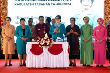 Berlangsung Apik, Peringatan Hari Kesatuan Gerak PKK Ke-52 Tingkat Kabupaten Tahun 2024 di Tabanan Berlangsung