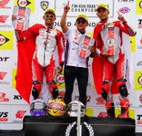 Tunggangi CBR, Astra Honda Borong Podium di ARRC Mandalika Podium