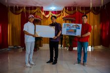 Plaga Farm Donasi Pembangunan Gedung Perpustakaan di SD Negeri 2 Dencarik Plaga Farm