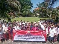 Kirim Atlet Ikuti Turnamen Korpri Bali, Sekda Sedana Merta Minta Jaga Nama Baik Karangasem Korpri Bali
