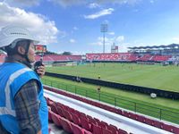 PLN Hadirkan Nyala Terang Selama Pertandingan Persahabatan U–17 di Stadion Kapten I Wayan Dipta Gianyar PLN di Lapangan