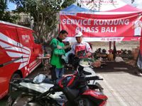 Semarakkan Kemerdekaan, Astra Motor Bali Berikan Service Hemat Ke Mitra Grab Service
