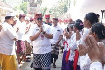 Gotong Royong dan Kebersamaan Warga Tegaljadi Membangun Yadnya Mendapat Apresiasi Bupati Sanjaya Tabanan