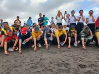 Dalam Rangka HUT Ke-79 Kemerdekaan RI, Kecamatan Denpasar Timur Gelar Beragam Kegiatan pelepasan tukik