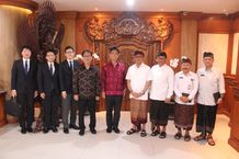 Wali Kota Jaya Negara Terima Kunjungan Kehormatan Wakil Menteri Luar Negeri Parlemen Jepang Kunjungan Kehormatan