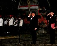Pj Gubernur Mahendra Jaya Pimpin Apel Kehormatan dan Renungan Suci HUT ke-79 Proklamasi Kemerdekaan RI di TMP Pancaka Tirta Tabanan Apel Kehormatan dan Renungan Suci