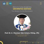 Universitas Udayana Berduka, Prof. I Nyoman Gde Antara Meninggal Dunia Universitas Udayana Berduka, Prof. I Nyoman Gde Antara Meninggal Dunia