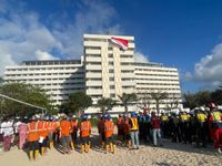 PT Hotel Indonesia Natour Kibarkan Sang Merah Putih dan Layangan Garuda di Bali Beach Hotel The Heritage Collection PT Hotel Indonesia Natour