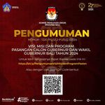 KPU Bali Umumkan Visi, Misi, dan Program Pasangan Calon Pilgub 2024, Masyarakat Dapat Berpartisipasi KPU BALI