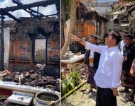 Wali Kota Jaya Negara Tinjau Korban Kebakaran di Kawasan Kelurahan Peguyangan, Rancang Bantuan Perbaikan Rumah Terkena Musibah kebakaran