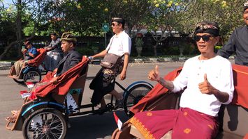 becak listrik wisata