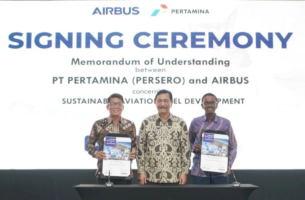 MoU antara Airbus and Pertamina Airbus and Pertamina