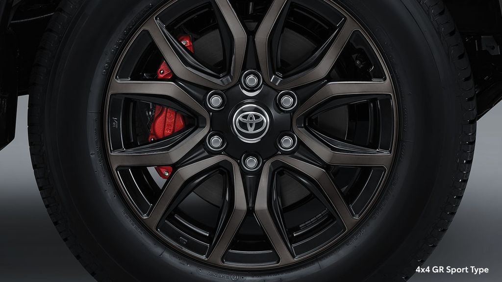 New Red Brake Caliper with New GR Tuned Suspension