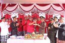 Bupati Sanjaya Pimpin Upacara Peringatan HUT ke-531 Kota Singasana HUT Singasana