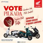 Meriahkan Pilkada 2024, Honda Bali Tawarkan Promo Spesial dan Hadiah Langsung untuk Pemilih Promo Pilkada