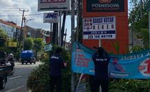Ciptakan Kota yang Bersih, Aman, dan Nyaman, Satpol PP Kota Denpasar Tertibkan Baliho, Spanduk, dan Banner Satpol PP Kota Denpasar