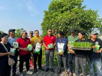 Kendalikan Inflasi, Kelurahan Peguyangan dan Penatih Salurkan Bantuan Pupuk dan Bibit Tanaman Bantuan Pupuk dan Bibit Tanaman
