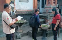 Edukasi Warga Berantas Sarang Nyamuk, Desa Dauh Puri Kaja Gelar Giat Gertak PSN di Dusun Lelangon Gertak PSN